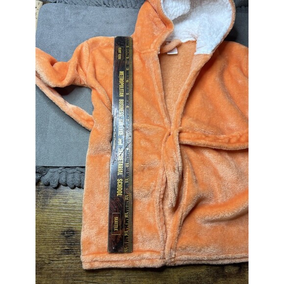 Kids Halloween Orange Hooded Bathrobe - Picture 7 of 8